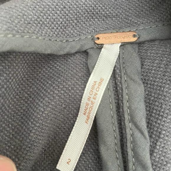 Free People Neuman Striped Shorts Gray Size 2 - Picture 2 of 5